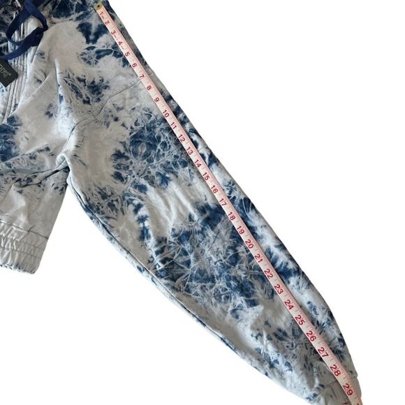 Blank NYC Blue Tie Dye Long Sleeve Zip Up Hoodie Jacket Size Large NWT - Picture 11 of 14